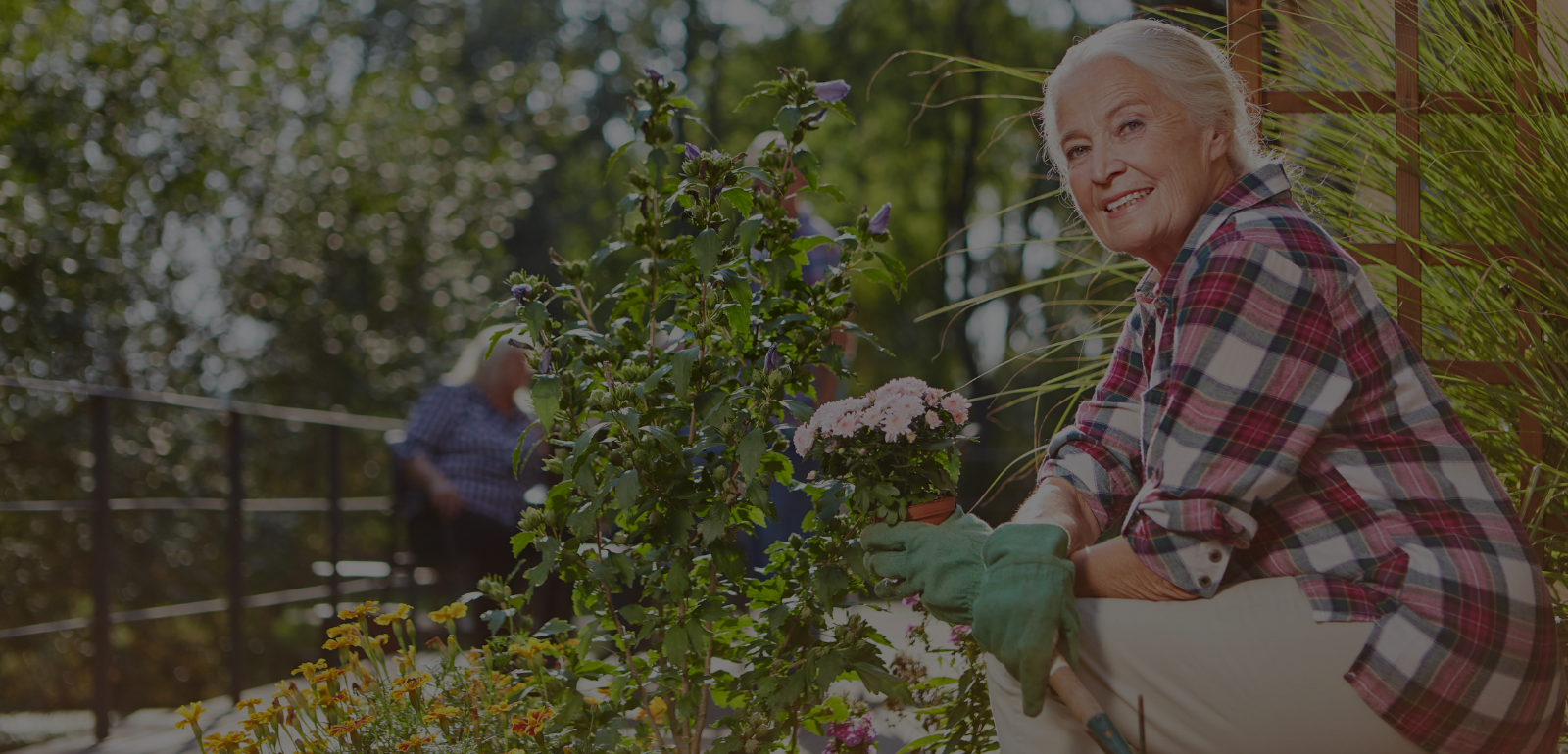 Women gardening